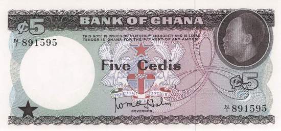 5 Cedis p6 1965